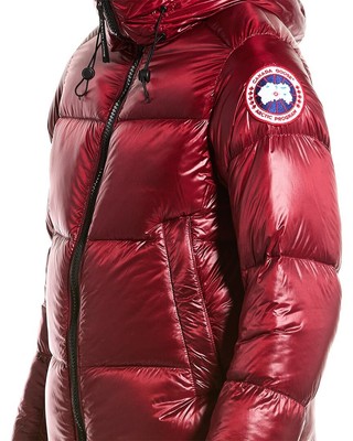 Pre-owned Canada Goose Crofton Puffer Jacket Men's Red S