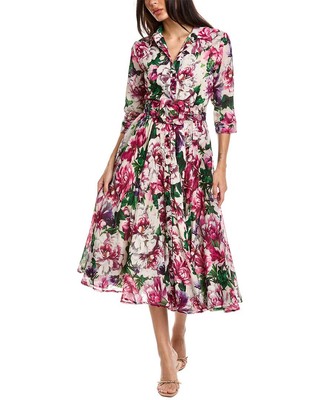 

Женское платье миди Samantha Sung Aster, Camellia flower ivory pink