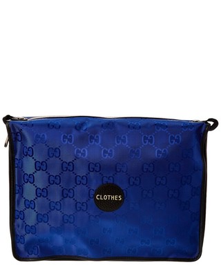 Gucci Off The Grid Gg Холщовая сумка для одежды женская синяя