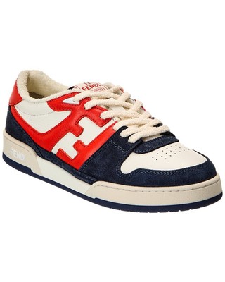 

Мужские кроссовки Fendi Match из замши и кожи, синие, Синий, NA