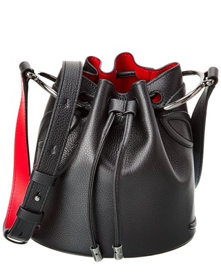 

Christian Louboutin By My Side Кожаная сумка-мешок женская черная, NA