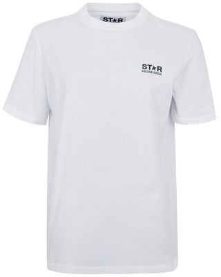 

Футболка Golden Goose Star женская, Optic white/ green
