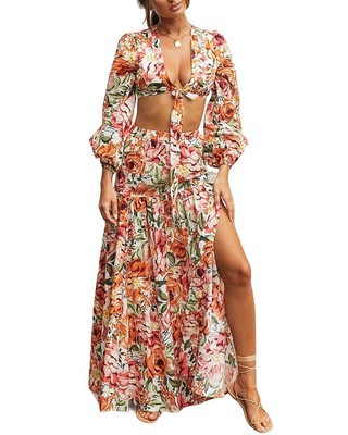 

Женский комплект из топа и юбки Cercei Studio из 2 предметов, Multicolor print