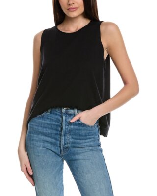 Женская шерстяная оболочка Eileen Fisher черного цвета L