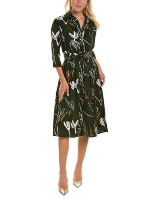 

Женское платье-рубашка Samantha Sung Audrey, Abstract debusy olive green