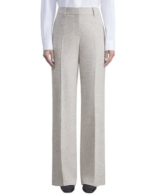 Женские брюки из смеси шерсти и шелка Lafayette 148 New York Sullivan