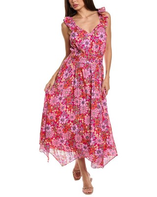 Ramy Brook Greta Midi Dress Womens Pink S