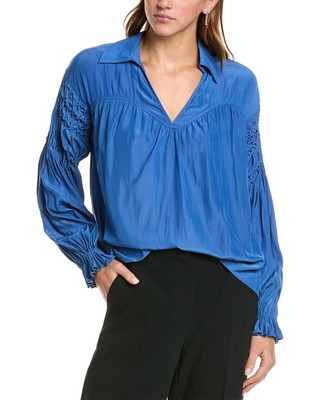 Блузка Ramy Brook Scarlett женская синяя Xs