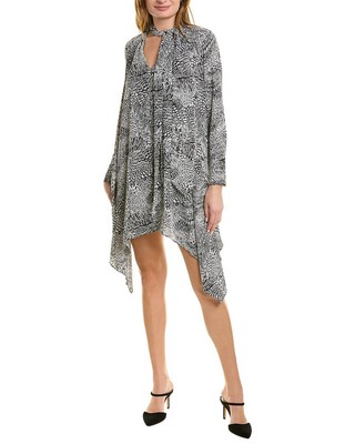 

Женское платье миди с рукавами-накидкой Bcbgmaxazria, Черный