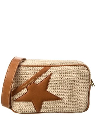 

Женская сумка через плечо Golden Goose Star из трикотажа и кожи, коричневая, NA