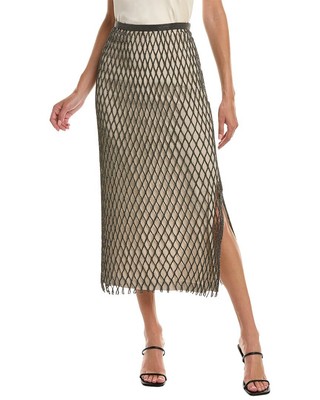 

Льняная юбка в сеточку Brunello Cucinelli женская, Bcwskirt