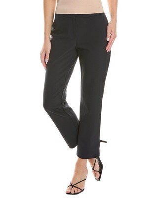 Lafayette 148 New York Waldorf Straight Leg Ankle Pant Womens Navy 2