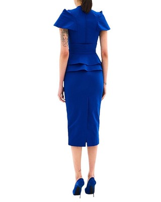 Pre-owned Bgl Midi Dress Women's In Blue