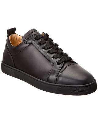 Кожаные кроссовки Christian Louboutin Louis Junior мужские черные 45