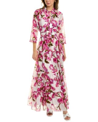 

Женское платье миди Samantha Sung Eden, Magnolia blossom white pink