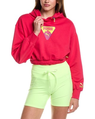 Женская укороченная толстовка с капюшоном от Puma