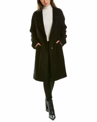 

Женское пальто с заниженными плечами Kendall + Kylie Walker, Черный, NA