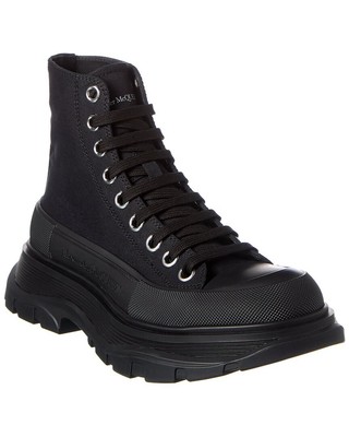 

Женские парусиновые ботинки Alexander Mcqueen Tread Slick, Черный, NA