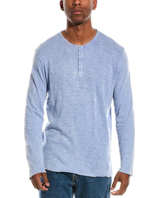 

Atm Anthony Thomas Melillo Chroma Wash Henley Мужские синие, Синий, NA