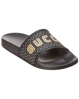 

Gucci Женские шлепанцы Guccy черные, Черный, NA