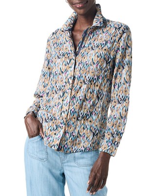 Женская рубашка Nic+Zoe Up Beat Ikat в складку L