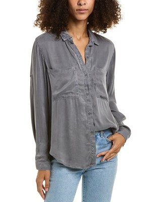 

Женская рубашка с двумя карманами Bella Dahl, Dkgradark granite