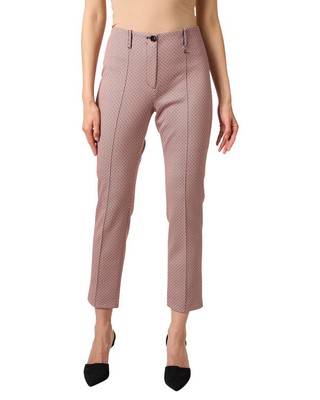 

Женские эластичные брюки Marc Cain с геопринтом, Peach geo print stretch, NA