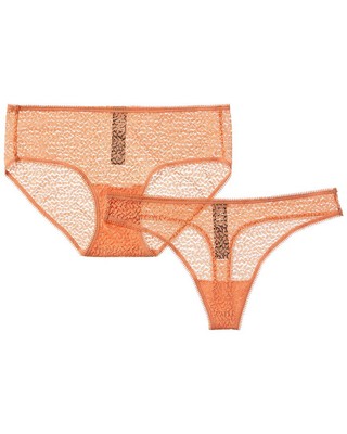 

Dkny 2Pk Современный женский кружевной комплект хипстеров и стрингов, Розовый, NA