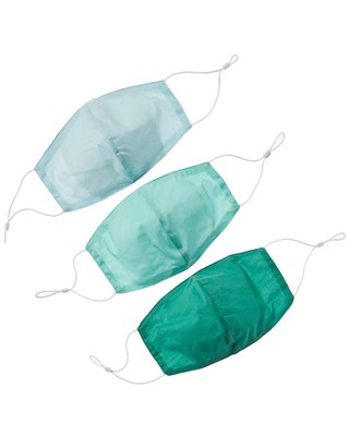 6 Дорожная упаковка Shore Road из 3 тканевых масок для лица Womens Green Os