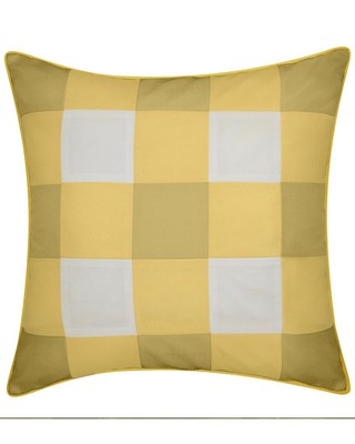 Декоративная подушка Edie Home Outdoor в клетку Оранжевая 20Х20