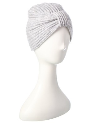 

Кашемировый тюрбан Qi Cashmere Shaker Stitch, женский серый, Grey, NA