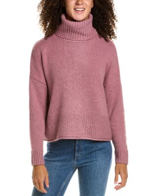 

Женский шерстяной свитер с высоким воротником Madewell Sadler, Розовый