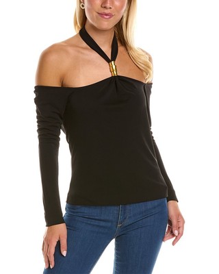 

Платье миди Donna Karan с лямкой на шее, женское, Черный