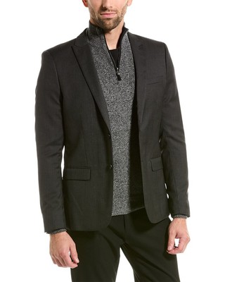 Шерстяной блейзер Kooples Мужской черный 48