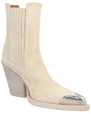 

Женские кожаные ботинки с декорированным носком Paris Texas Dallas, Off white, NA