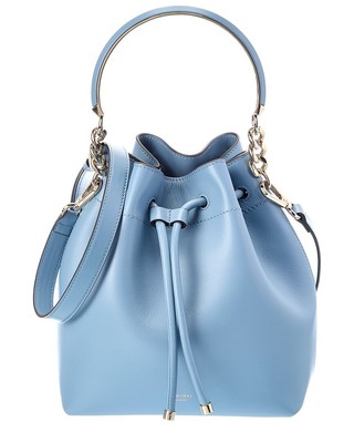 

Jimmy Choo Bon Bon Кожаная Сумка-мешок Женская Синяя, NA