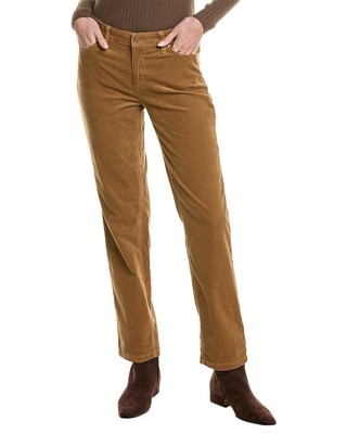 Женские вельветовые брюки прямого кроя Jones New York Lexington коричневого цвета 4
