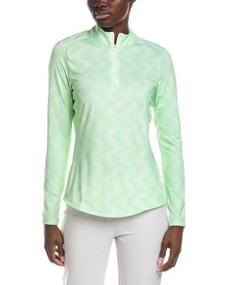 Женский пуловер Adidas Ultimate365 на молнии 1/4, зеленый, Xs
