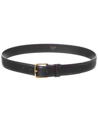 Классический кожаный ремень The Row Женский черный Xs
