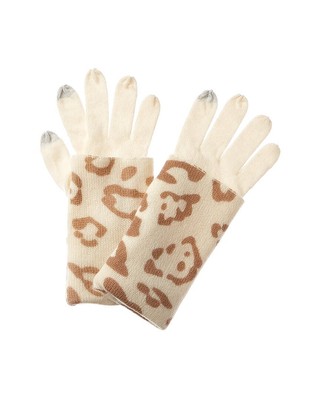 

Двусторонние кашемировые перчатки Forte Cashmere, женские, белые, Белый