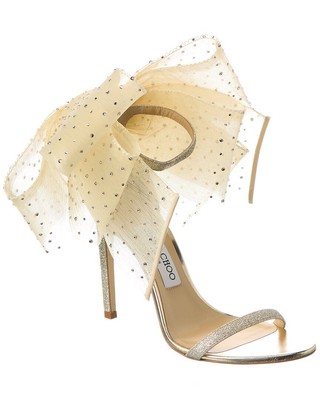 Jimmy Choo Aveline 100 Glitter Sandal Women's