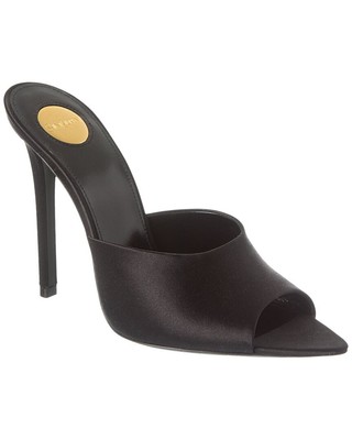 Женские атласные сандалии Saint Laurent Goldie 110