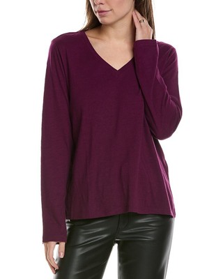 Eileen Fisher V-Neck Top Womens  Xs