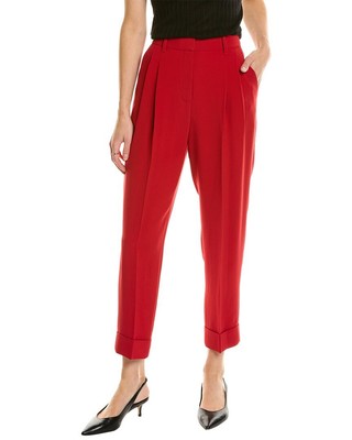 

Женские плиссированные брюки Lafayette 148 New York Ellis, Siren red, NA