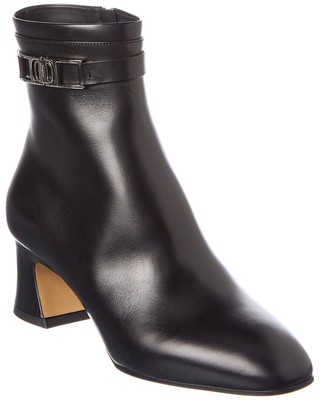 Кожаные ботильоны Ferragamo Rego Женские черные 9 C