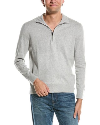 Пуловер Brooks Brothers Swift на 1/2 молнии мужской серый S