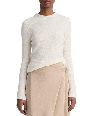 Женский топ из смеси шелка и кашемира Vince Soft Boucle Crew