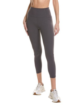 Женские леггинсы для йоги Sweaty Betty Flow в рубчик 7/8 серого цвета Xs