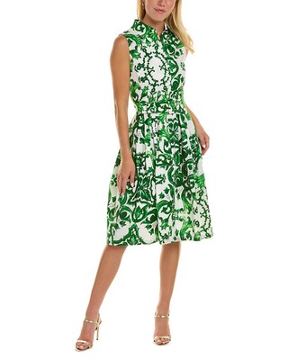 

Платье-рубашка Samantha Sung Claire женское, Paros tile white pine green