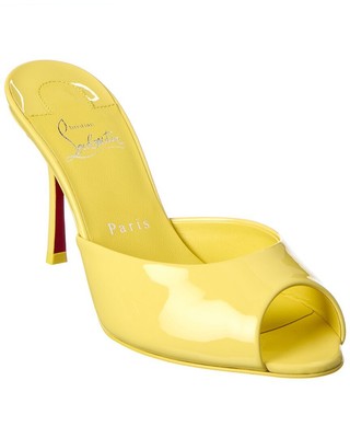 

Christian Louboutin Me Dolly 85 Женские лакированные сандалии, Желтый, NA